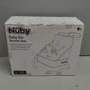 Nuby Easy Go Booster Seat - Travel Booster Seat for Babies and Toddlers with 3-Point Harness - 9+ Months - Beige Safari Print