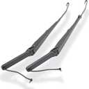 1 Pair Front Windshield Wiper Arm Kit Fits Compatible with 2002-2007 Chevrolet Silverado Avalanche Suburban Tahoe GMC Sierra Yukon Cadillac Escalade Replaces OE 42694 42547 15829647 15829648 (black)