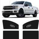 XL Truck Car Window Screen Shades for Large SUV Pickup 4 Pcs Car Bug Mosquito Net Camping Protector Elastic Mesh Netting Front Rear Window (for Pickup Truck)