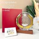 Graduation Gifts for Him Her, 2025 Grad Gifts,Laser Engraved Crystal Keepsakes, Class of 2025 High School College Graduation Gift for Women Men Female Masters Degree