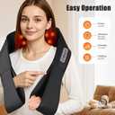 Shiatsu Back, Shoulder & Neck Massager with Heat - Electric 4D Kneading for Deep Tissue Relief, Ideal Gifts for Women, Men, Mom, Dad - Perfect for Fathers Day, Mothers Day, Christmas