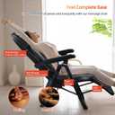 Foldable Electric Massage Chair with Heat FR-M25D Full Body Massage Portable Adjustable Backrest Height Neck Position Suitable for Heights from 59 in to 79 in