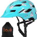 Kids Bike Helmet,Bavilk Kids Boys Girls Bike Helmets with LED Light Detachable Visor Children Youth Teen Multi-Sport for Skating Cycling Scooter Skateboard Adjustable & Lightweight 19.7"-22.4"