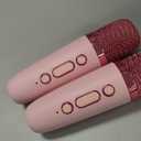 Kids Karaoke Machine for Adults, Mini Portable Karaoke Bluetooth Speaker with 2 Wireless Microphones, Birthday Gifts Toys for Teen Girls Ages 4, 5, 6, 7, 8, 9, 10, 12+ Year Old (Pink)