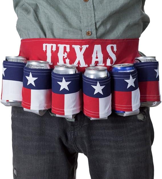 Calhoun Unisex Themed Fourth of July USA Americana Patriotic Beverage Beer Belt (Texas)