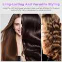 Automatic Curling Iron, 1.25 Inch Hair Curler with 4 Temp., 10S Fast Heating, 2-Way Rotation, 30 Min Auto Shut-Off, Anti-Scald-Tangle for Long Hair, Dual Voltage for Travel (Pink, 1 in 1)