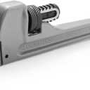 DURATECH 8-inch Heavy Duty Aluminum Straight Pipe Wrench, Adjustable Plumbing Wrench, Drop Forged, Exceed GGG Standard