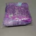 Elsa Dress for Girls Purple Princess Costume for Kids Cosplay with Wig for Halloween Party (Purple)