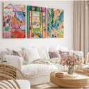 Henri Matisse Wall Art Prints Aesthetic Canvas Matisse Wall Decor Painting Colorful Matisse Wall Art Poster Boho Abstract Matisse Picture Artwork for Bedroom Living Room 16x24x3 Inch Ready to Hang