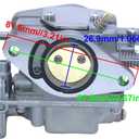 Boat Motor Carburetor Assy Fit for Mercury Marine 2-Stroke 9.9HP 15HP 18HP Outboard Engine Replaces 3303-803687A1 3303-803687T01