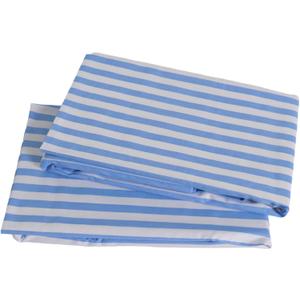2 Pack Queen Pillowcases Set Blue Stripe Printed 100% Cotton Pillow Covers Cooling Pillow Cases with Envelope Closure 30" L x 20" W