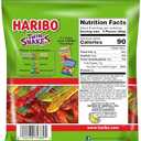 HARIBO Gummi Candy, Twin Snakes Sweet & Sour Gummy Candy, 8.3 Ounce Resealable Share Size Stand Up Bag, Soft & Chewy Snacks, Assorted Fruity Flavors, No BB Date