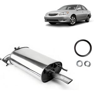 Wensdy 53602 17430 Rear Exhaust Muffler compatible with 2002-2006 Toyota Camry 2.4L TC01