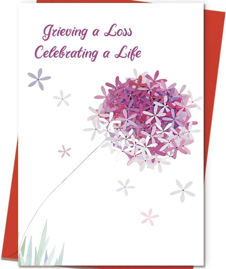 ICOOLYI Sympathy Card, Comforting Sympathy Gift for Loss of a Loved One, Faith-Inspired Condolence Card