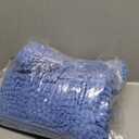 OLANLY Thick Bathroom Rugs 30x20, Extra Soft Absorbent Chenille Striped Bath Rugs, Rubber Backing, Machine Wash, Bath Mats for Bathroom Floor, Tub and Shower, Home Decor Accessories, Cornflower Blue