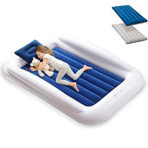USHMA Toddler Travel Bed, Portable Inflatable Toddler Bed | Kids Air Mattress | Kids Travel Bed Blow Up Mattress with Sides, Idea for Road Trip Camping Sleepovers