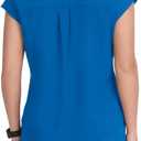 KOI Basics Women's Ari 1-Pocket Scrub Top (Blue, XS)