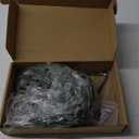 Jexine Hanging Planters with Artificial Eucalyptus Metal Hanging Vase Indoor Plants Holder Modern Geometric Boho Bathroom Wall Decor for Living Room Home Office (Black,4 Pcs)