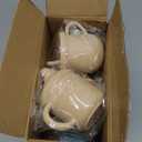 Silicone Toddler Cups Set, 2 Straw Cups and 2 Sippy Cups for 6+ Months Baby, Leakproof Spillproof Training Cups with Handles, Easy Clean (Blue+Beige)