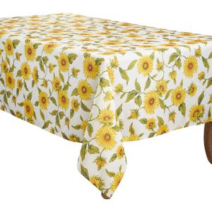 SARO LIFESTYLE Sunflower Design Tablecloth, Yellow, 65"x160"