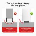 2 Pack Weather Stripping Door Seal, 36” Length Cuttable Door Draft Stopper, Strong Adhesive Door Sweep for Exterior and Interior Doors (2, Black)