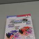  Light-Up Monster Truck Toys (2-Pack) Push-&-Go Cars with Glowing Wheels Birthday Gift for Toddlers, Boys & Girls Ages 3+ Durable Friction-Powered Trucks Batteries Included,Color RED and BLUE.