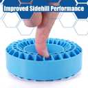 INJORA 4PCS Silicone Rubber Insert Foam for 132-134mm (5.25" OD) 2.2" Tires(Blue)