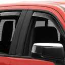 in-Channel Rain Guards Window Visors for 2004-2014 Ford F-150 | Super/Extended Cab, Window Deflectors, Vent Visor, Sun Shade, Truck Accessories, Dark Smoke, Driver Passengers Side