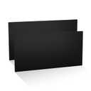 HDPE Sheet, 1/2 Inch Thick, Black, 12 x 24 in, 2 Pack