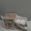 Wooden Squirrel Feeder with Glass Jar, Outdoor Chipmunk Feeder
