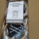 KOOPER Solar Lantern Outdoor Lights, 2 Pack Bright Hanging Solar Lanterns Outdoor Waterproof with Handle, Decoration Rattan Lanterns for Outside Hanging Garden Patio Yard Porch Trees Lawn Pathway Gift