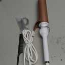 Large Curling Iron 2 Inch Barrel, Long Barrel Curling Wand for Hair, Ceramic Tourmaline Hair Styling Tool, Double Voltage, White