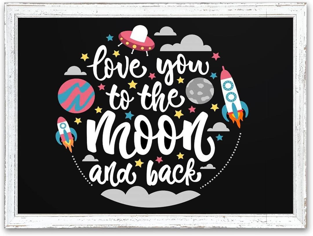 Chalkboard for Wall, Magnetic Black Board 36"x24" - Line 2