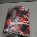 Christmas Tree Skirt 60 Inches, Burlap Tree Skirt for 7ft Tree to 9ft Tree, Double-Sided Buffalo Plaid Tree Skirt for Pencil Tree, Xmas Tree Skirts Boho Farmhouse Christmas Tree Decorations