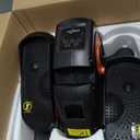 Under Desk Elliptical Machine, Electric Elliptical Leg Exerciser for Seniors with 12 Adjustable, Portable Quiet Elliptical Exercise Machine, Seated Pedal Exerciser with Remote Control (Orange)