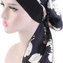 Fxhixiy Pre Tied Chemo Head Scarf for Women Cancer Slip On Bandana headwrap Turban headwear Hair Cover