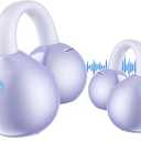 Al Language Translation Earbuds, Free Clip 3-in-1 Translator Earbuds, 144-language Real-time Two-Way Earbuds, Ideal for Travel and Business, with ONE Year Subscription, Purple