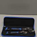 Rizom Self Adjusting Wrench, 8 and 12 Pipe Wrench, 2-Piece Self Adjustable Wrench Set with 3/8 to 1-3/4 inch Jaw Open (Blue)