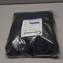 Chyhomenyc Black Curtains 63 Inch Length 2 Panels, Faux Linen Textured Semi Sheer Light Filtering Rod Pocket Soft Breathable Window Treatment Drapes for Living Room Bedroom, Each 40" Wx63 L