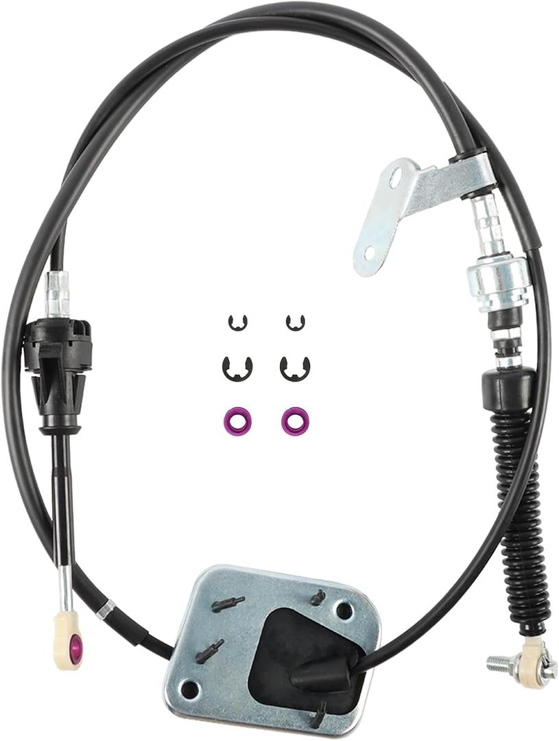 Automatic Transmission Shift Control Cable 33820-02370 33820-01050 Compatible with Toyota Corolla/Matrix 1.8L 2003 2004 2005 2006 2007 2008 Auto Trans Shifter Control Lever Cable