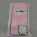 Magnetic for iPhone 15 Pro Max Case Cute Polka Dot Phone Case, Shockproof Slim TPU and Hard PC Protective Phone Cover Compatible with MagSafe Designed for Women Girls, Pink