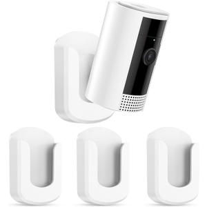 No Drill Ring Indoor Cam Adhesive Wall Mount Bracket - No Screws Needed, Easy Install - Compatible with Ring Cameras(1st Gen and 2nd Gen) for Home Surveillance (3 Pack)