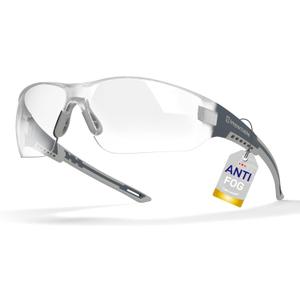 New Slim Fit Safety Pickleball Glasses, ANSI Z87.1 Scratch Resistant Antifog Lenses for Men and Women, Sport Goggles for Racquetball, Squash Ball (Grey)