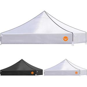 EVNE Pop Up Canopy Replacement Canopy Tent Top Cover, Tent Top Cover for Most of The Standard,PU-Coated 500D Polyester,Waterproof & 99% UV Resistant (Top Only) (White, 10x10)