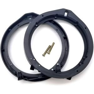 2 PCS Car Speaker Adapter, 6.5 Inches Stereo Speaker Gasket, Replacement Mounting Speaker Adapter Bracket Spacer, Compatible with Honda Fit/Accord/Lingpai/Civic/Chengfan/CRV/Vinzhi