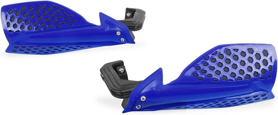 Worldmotop 7/8" 22mm Motorcycle Hand Guards Handguards Brush Bar -Universal Replacement for Yamaha Kawasaki Suzuki Honda Off Road ATV Dirt Bike Motocross(Blue+White)