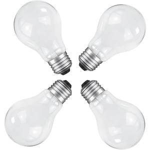 40 Watt Incandescent Light Bulbs, A19 Light Bulb, Dimmable, 2700K Soft White, 4 Pack