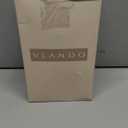 Vlando Makeup Bag,Large Capacity Travel Toiletry Bag,Cosmetic Bags for Women PU Leather Waterproof Portable Pouch with Divider & Handle-Toffee