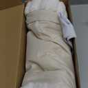 Zakkart SnugCloud Cat Window Perch with 4-Sided Bolster - Orthopedic Cat Hammock for Window Sill - Solid Hardwood & Metal Frame - Window Seat for Pets (Natural Color Wood w/White Bed, Medium) 