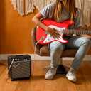Fender Frontman 10G Electric Guitar Amplifier, 10-Watt Practice Amp with 6" Speaker, Built-in Overdrive, Headphone Jack & Aux Input, Black/Silver